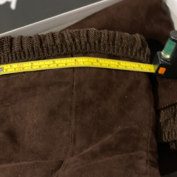 Qupid Brown Suede Knee High Boots W/cuff. New/box - Picture 10 of 11
